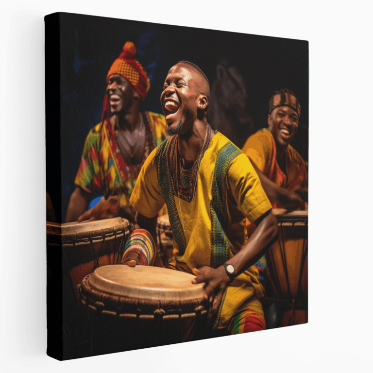 Afrika'nın Nabzı Kanvas Tablo Baskısı