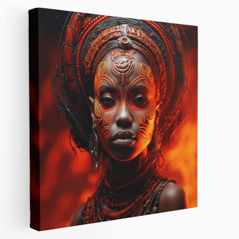 Afrika'nın Ruhu Kanvas Tablosu