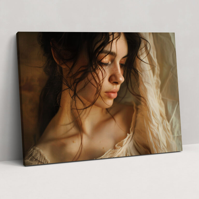 Caravaggio Tarzında Intimate Portrait Duvar Dekorasyonu - Tuval Duvar Sanatı İç Mekan Tasarımı