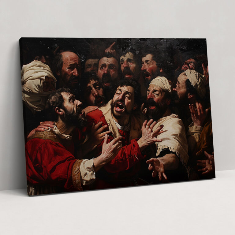 Caravaggio Tarzı Kanvas Tablo - Caravaggio Kanvas Kanvas Duvar Sanatı Duvar Dekorasyonu