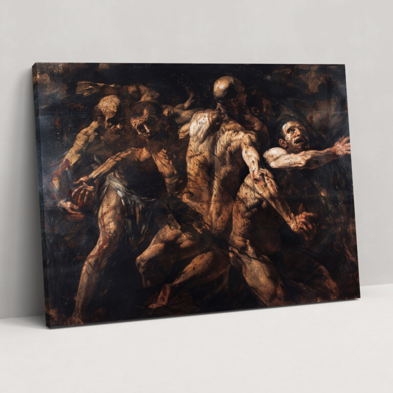 Caravaggio Tarzı Duvar Dekorasyonu - Duvar Sanatı Ev Dekorasyonu Kanvas Tablo Sanatı