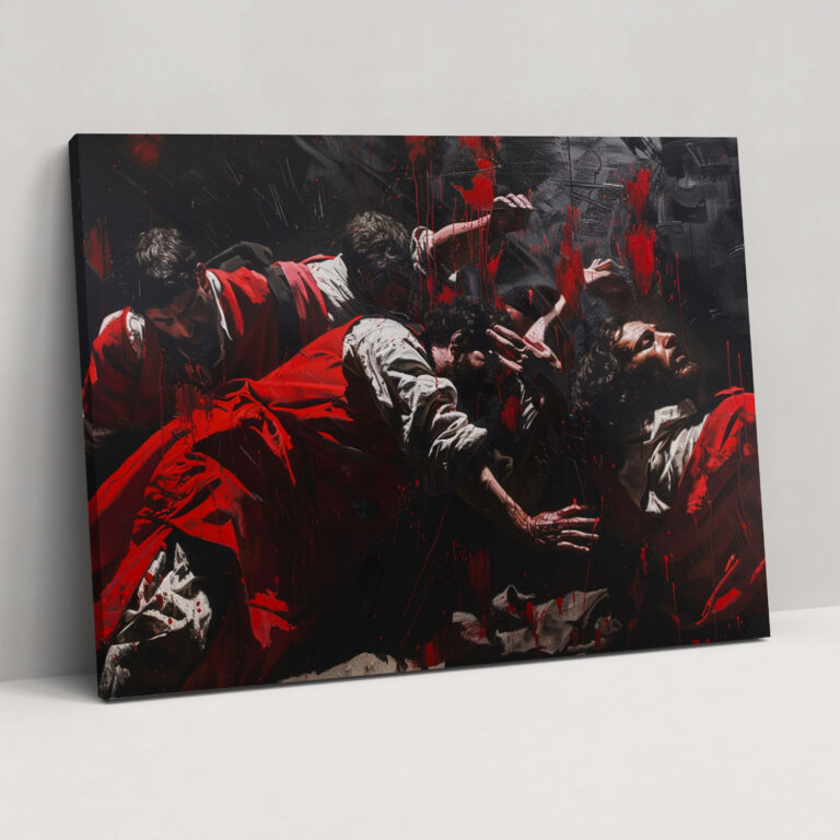 Caravaggio Tarzı Duvar Dekorasyonu - Kanvas Tablo Duvar Sanatı