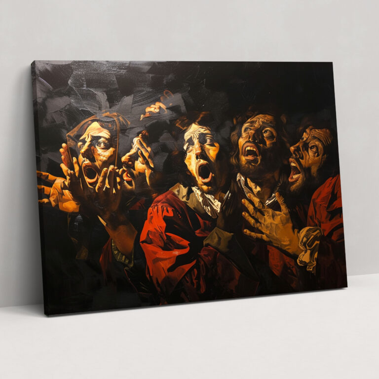 Caravaggio Tarzı Duvar Sanatı - Caravaggio Duvar Sanatı Duvar Dekorasyonu Kanvas Duvar Sanatı