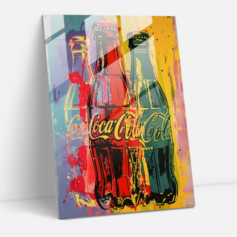 Andy Warhol Cam Tablosu: Coca-Cola Şişeleri - Ev Dekorasyonu Pop Sanat