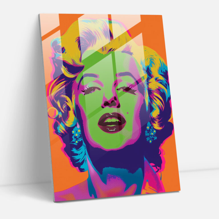 Andy Warhol Cam Tablo - Modern Sanat Ev Dekorasyonu