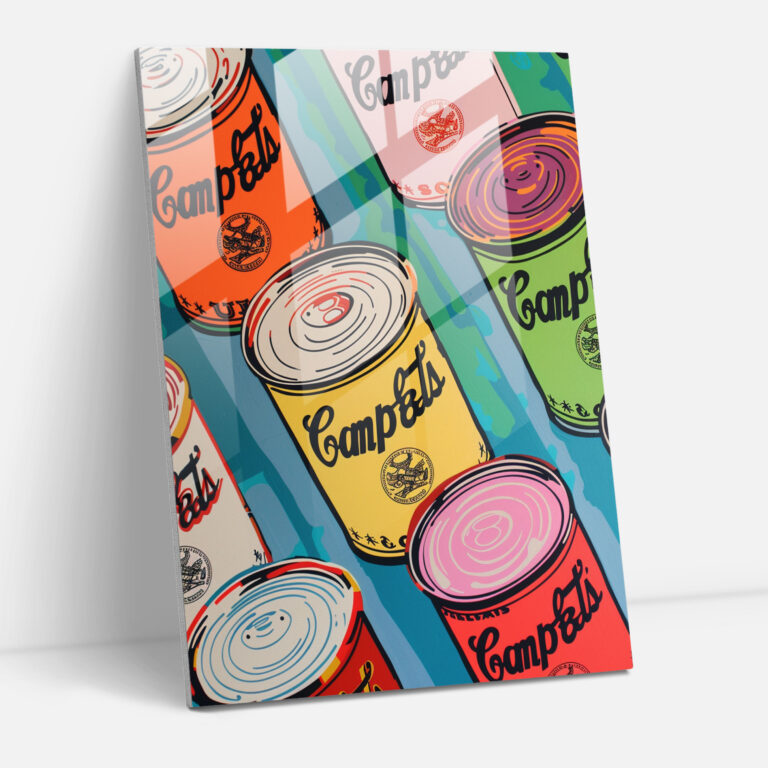 Andy Warhol Cam Tablo - Ev Dekorasyonu ve Modern Sanat