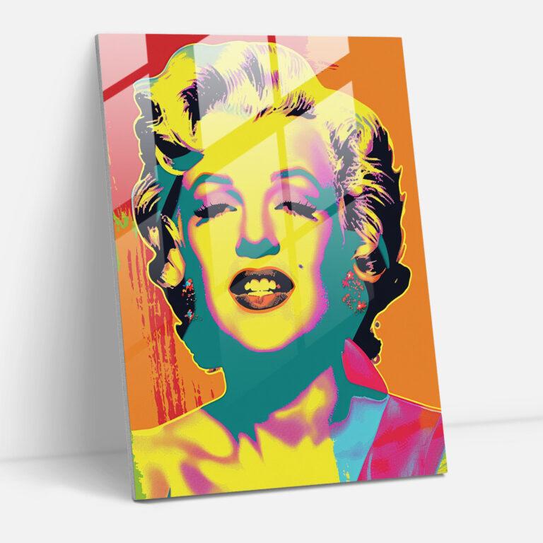 Andy Warhol Cam Tablo Sanatı - Duvar Dekorasyonu