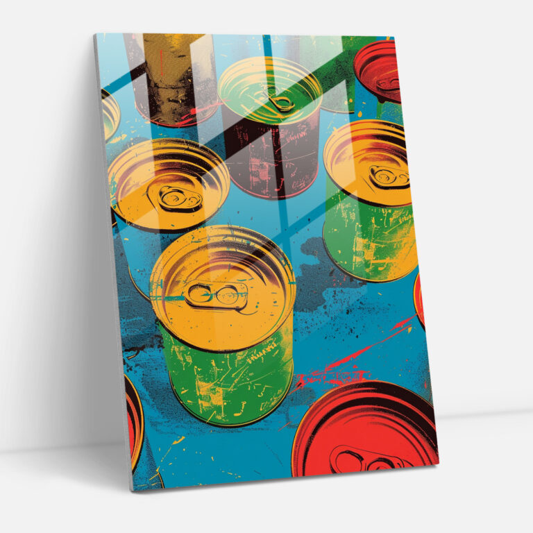 Andy Warhol Çam Tablo Çorba Kutuları Modern Duvar Sanatı - Andy Warhol Modern Sanat Ev Dekorasyonu Duvar Dekorasyonu