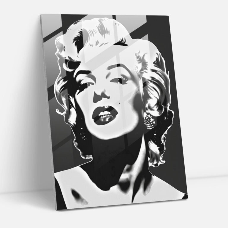 Andy Warhol Cam Tablo Marilyn Monroe Ev Dekorasyonu - Modern Sanat