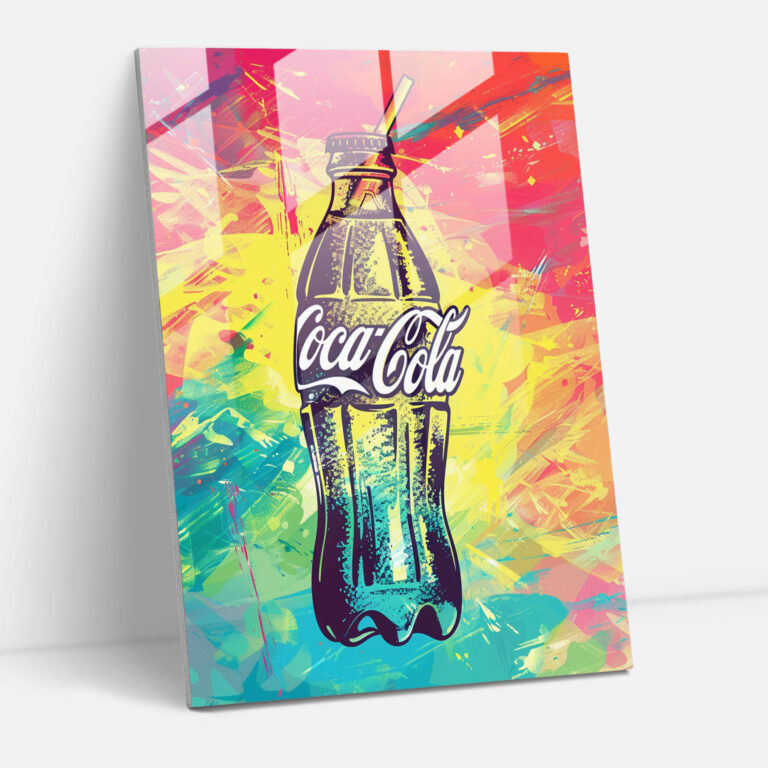 Coca Cola Cam Tablo Duvar Sanatı - Andy Warhol Cam Sanatı Cam Tablo