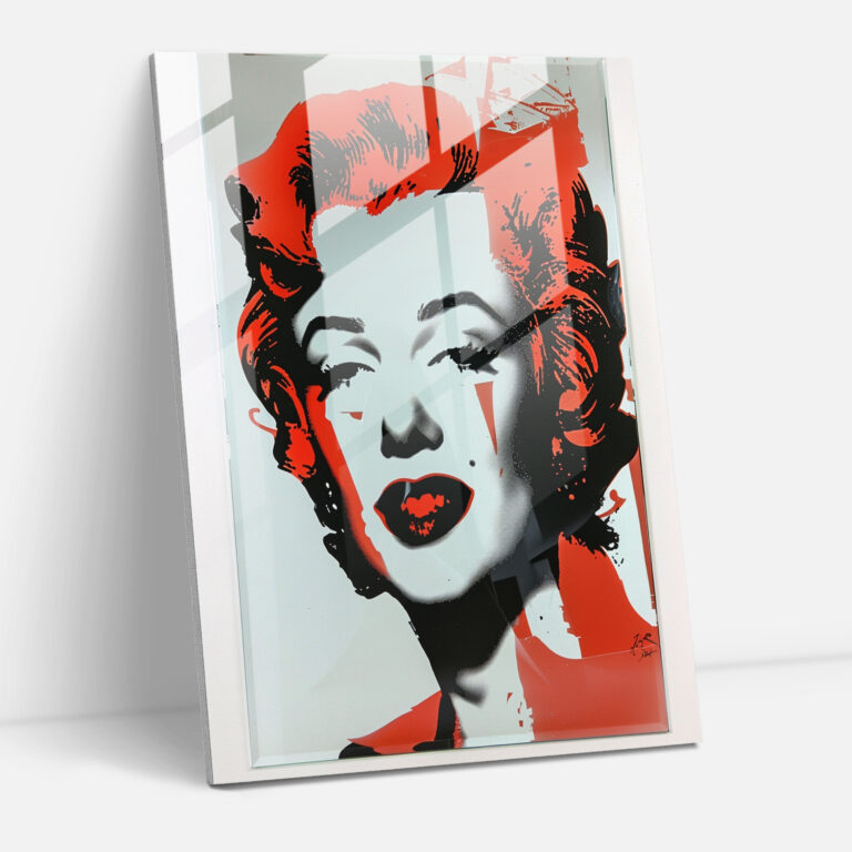 Andy Warhol Cam Tablo Sanatı - Minimalist Tasarım - Duvar Dekorasyonu İkonik Sanat Eseri