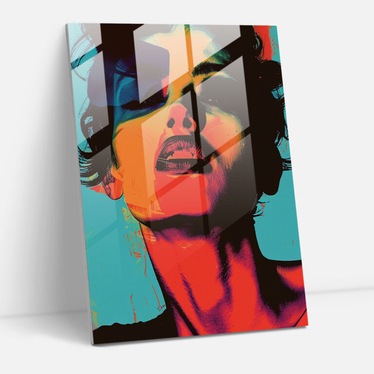 Andy Warhol Duvar Dekorasyonu - Cam Tablo Modern Sanat