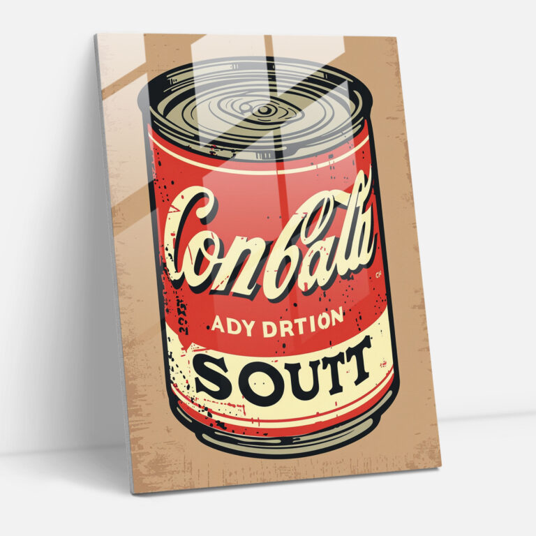 Andy Warhol Cam Tablo Duvar Dekoru - Modern Sanat