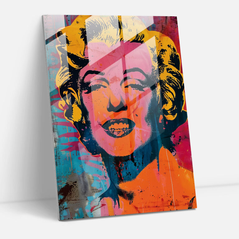 Andy Warhol Cam Tablo Ev Dekorasyonu - Modern Sanat