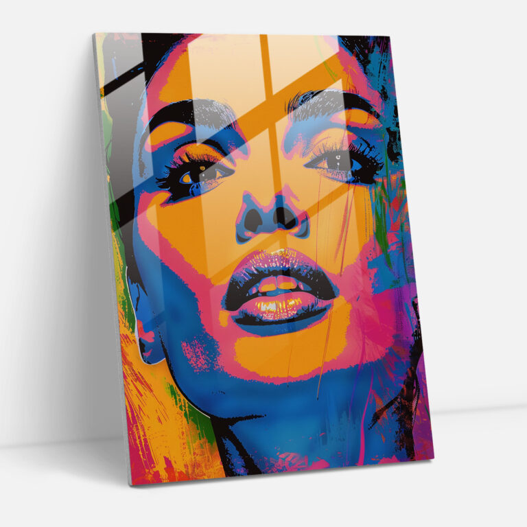 Andy Warhol Cam Tablo Modern Sanat - Ev Dekorasyonu
