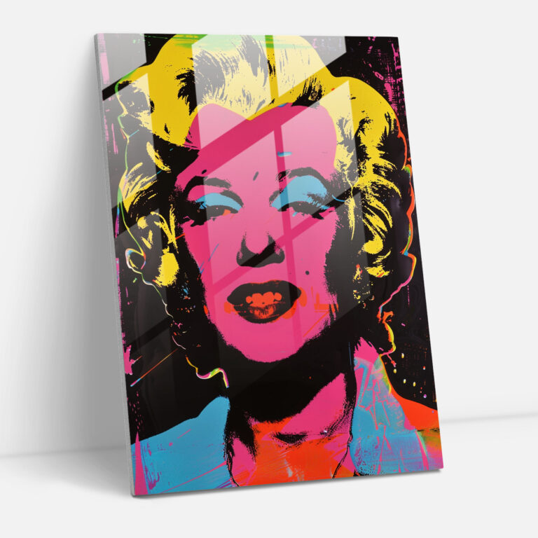 Andy Warhol Cam Tablo Şaşırtıcı Ev Dekorasyonu Canlı Modern Sanat