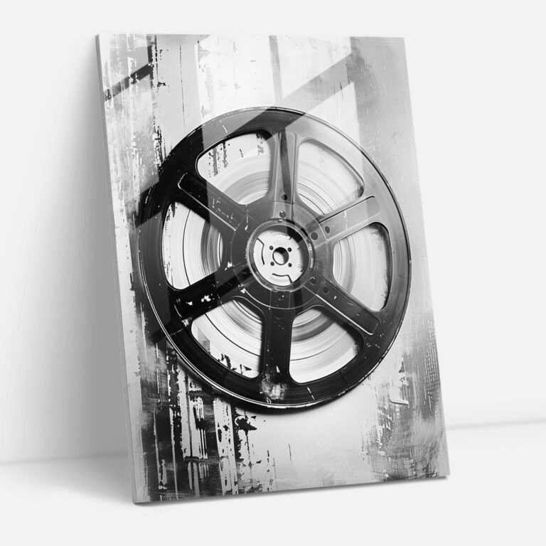 Andy Warhol Cam Tablo - Vintage Film Makarası - Ev Dekorasyonu