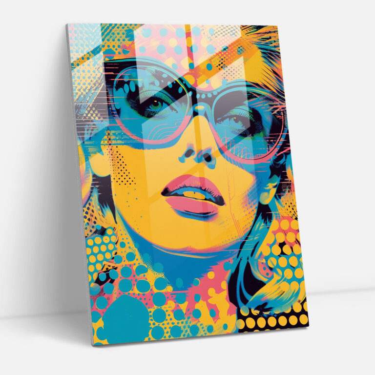 Andy Warhol Ev Dekorasyonu - Pop Art Desenler - Cam Tablo Modern Sanat