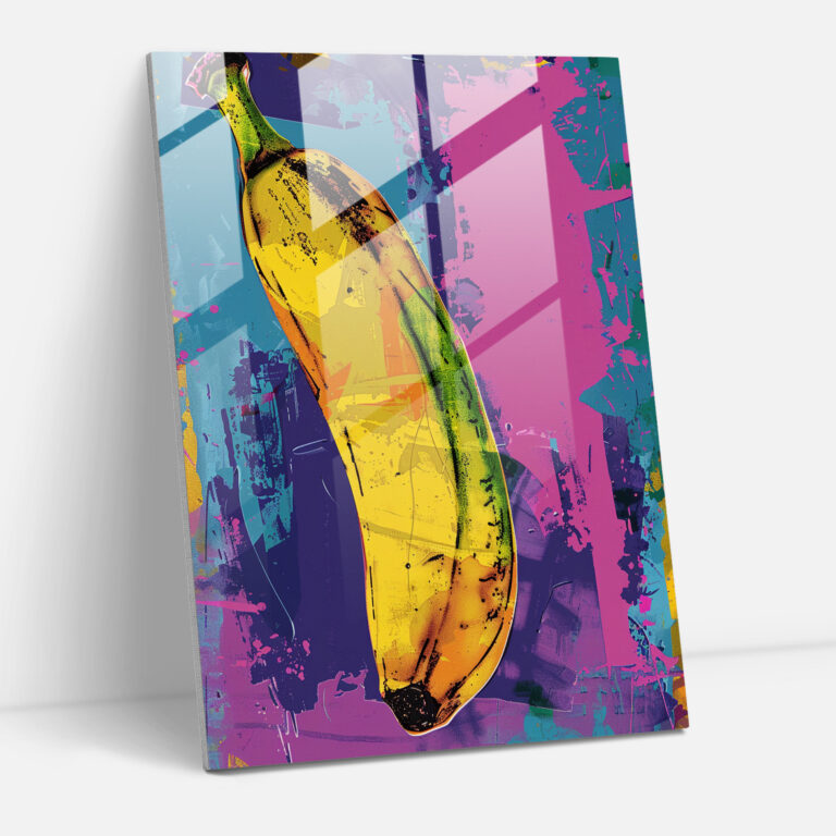 Andy Warhol Pop Art Muz Cam Tablo - Duvar Dekorasyonu Modern Sanat
