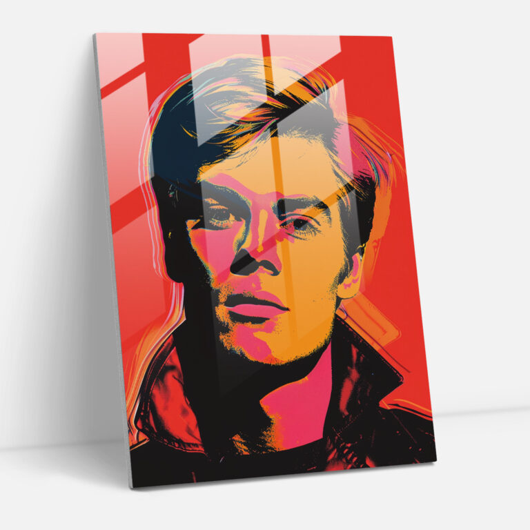 Andy Warhol Cam Tablo - Duvar Dekorasyonu Modern Sanat Ev Dekorasyonu