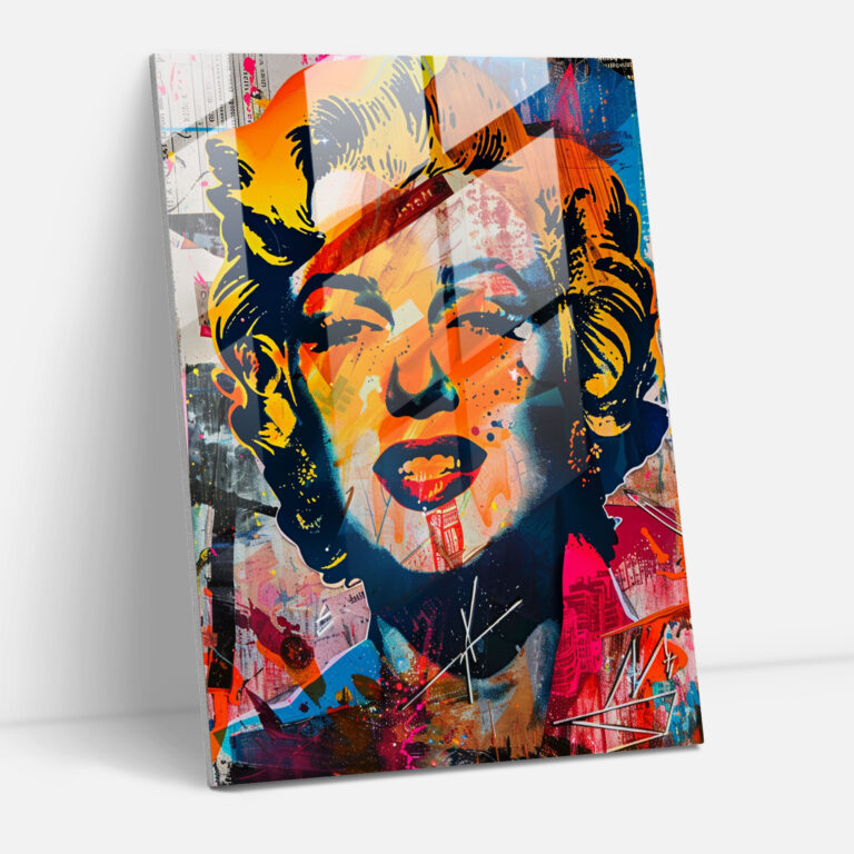 Andy Warhol Cam Tablo - Modern Sanat Duvar Dekorasyonu