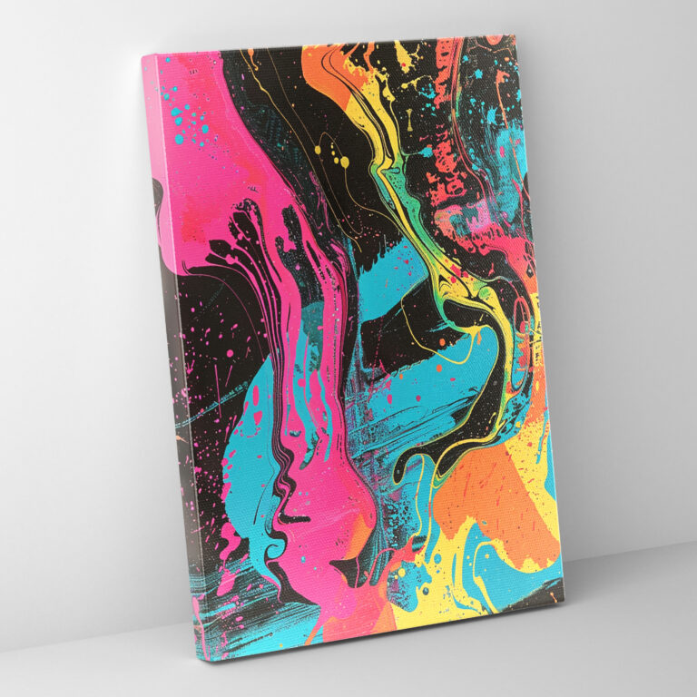 Psychedelic Andy Warhol Kanvas Tablo - Andy Warhol Kanvas Duvar Dekorasyonu