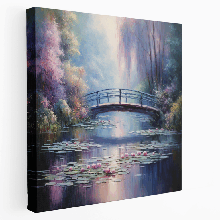 Monet'in Huzurlu Göleti Kanvas Tablo