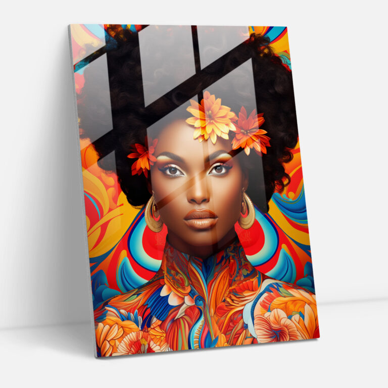 Afro Temalı Cam Tablo - Kehinde Wiley Afrika Mirası
