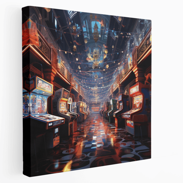 Dinamik Arcade Kanvas Tablo Baskı