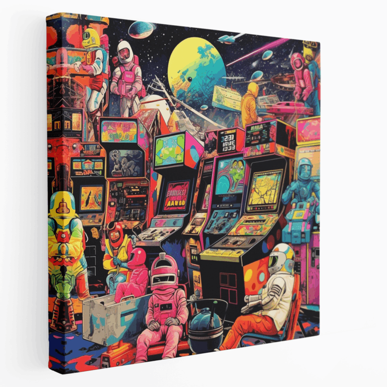 Arcade Pop Çılgınlığı Kanvas Tablo