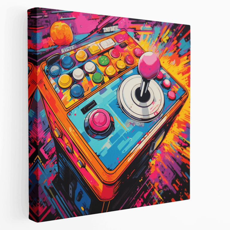 Pop Art Joystick Kanvas Tablo