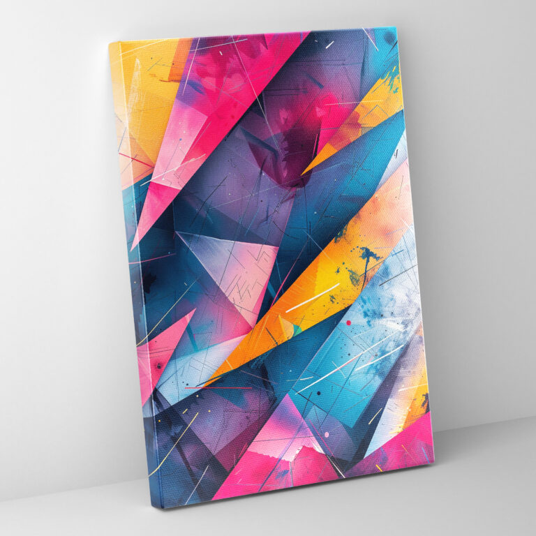 Ashvin Harrison Geometrik Kanvas Tablo - Canlı Renkler Geometrik Şekiller