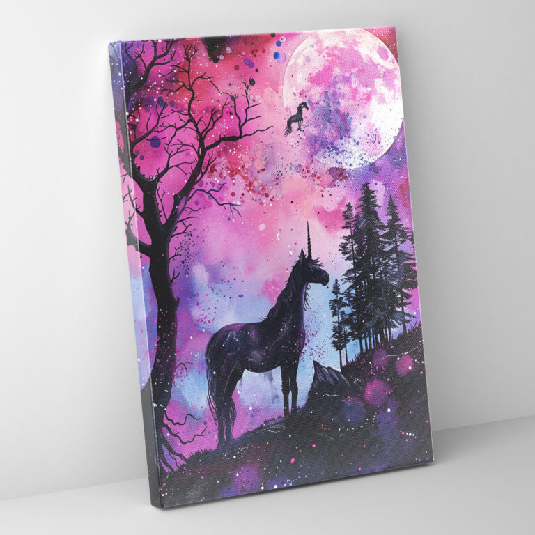 Ashvin Harrison Unicorn Duvar Sanatı - Kanvas Tablo Mistik Unicorn Duvar Sanatı
