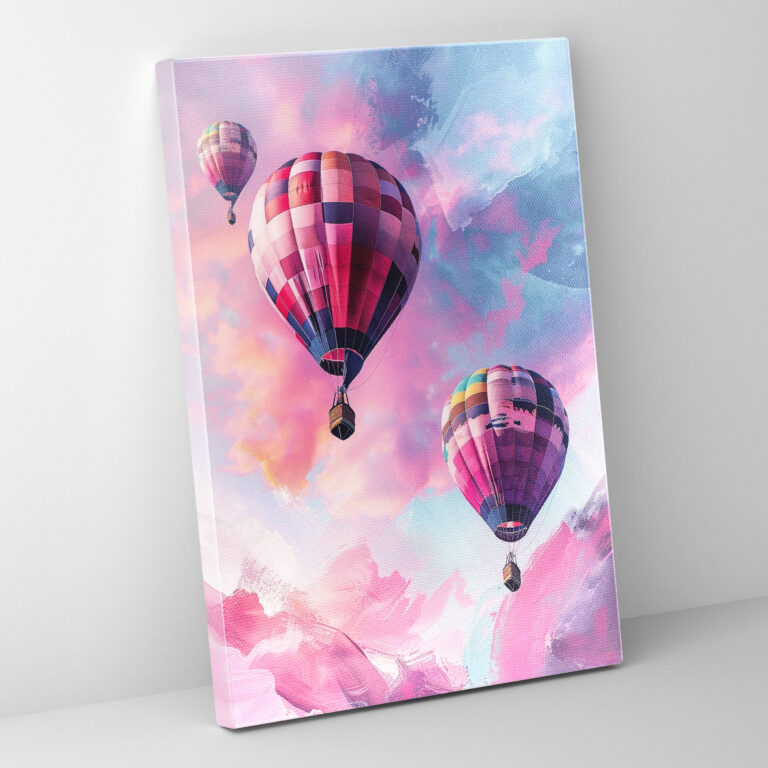 Ashvin Harrison Sıcak Hava Balonları Duvar Dekorasyonu - Ev Dekorasyonu Sıcak Hava Balonları Pastel Gökyüzü