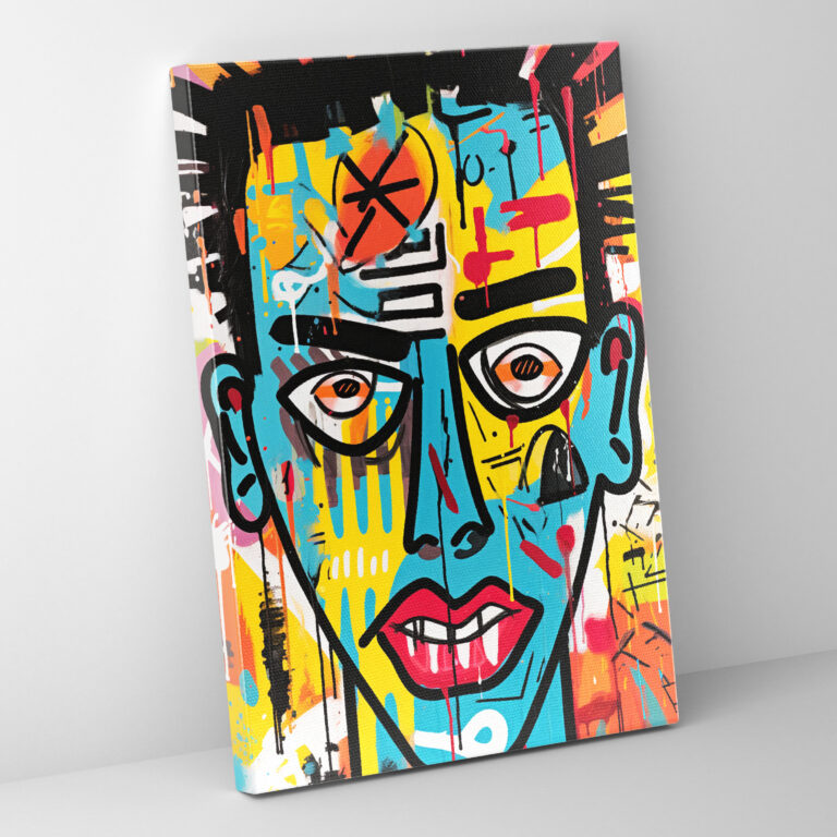 Basquiat Duvar Dekorasyonu - Tuval Tablo Duvar Sanatı