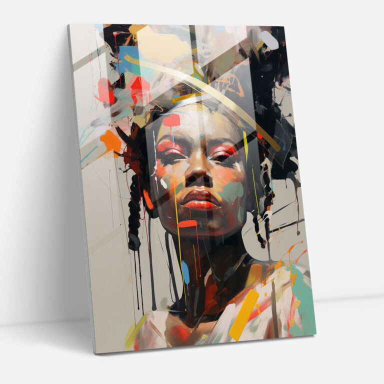 Ethereal Cam Tablo - Basquiat Cam Sanat Basquiat Tablo