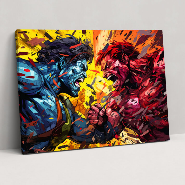 Blockchain Pop Art Kanvas Tablo - Blockchain Duvar Sanatı Ev Dekorasyonu