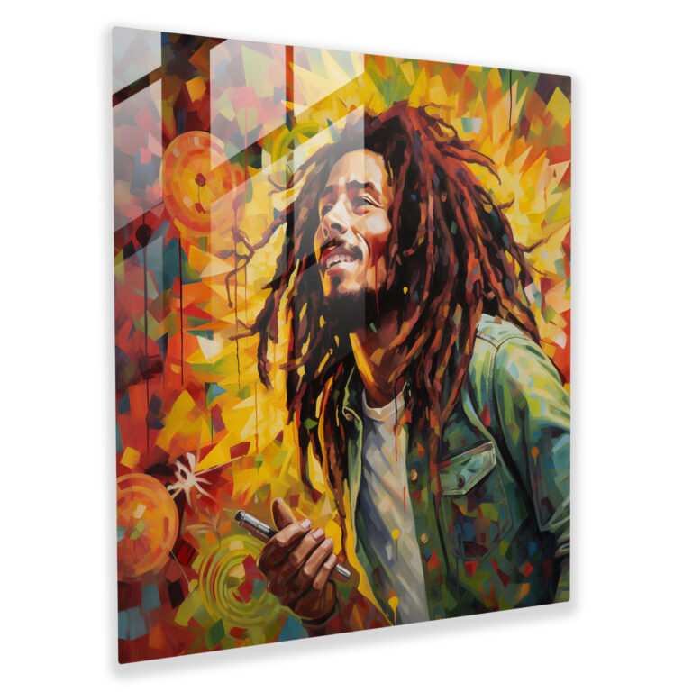 Bob Marley Cam Tablo - Duvar Dekorasyonu Ev Dekorasyonu