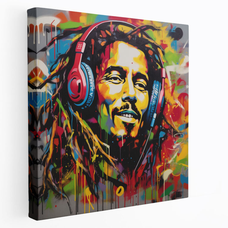 Bob Marley Kanvas Tablo - Müzik Sever Bob Marley Tasarımı