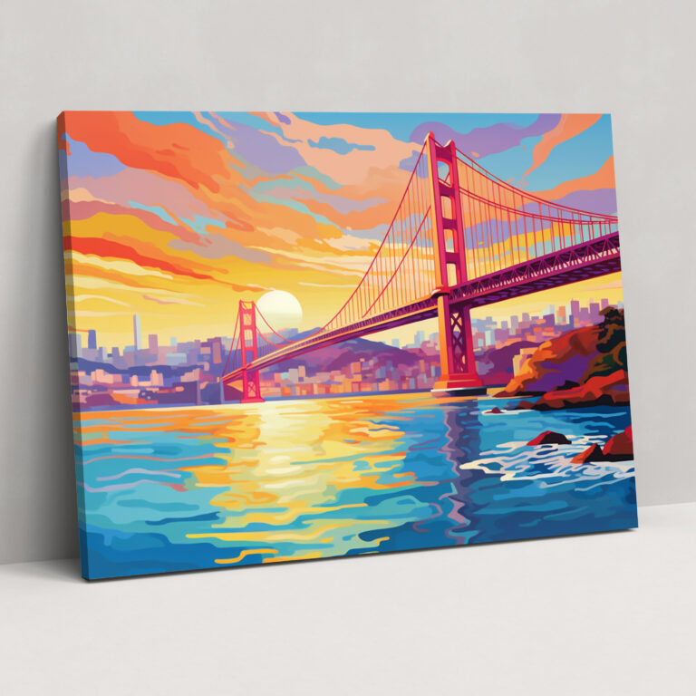 Boğaziçi Köprüsü Pop Sanat Baskı - Duvar Dekoru Kanvas Tablo