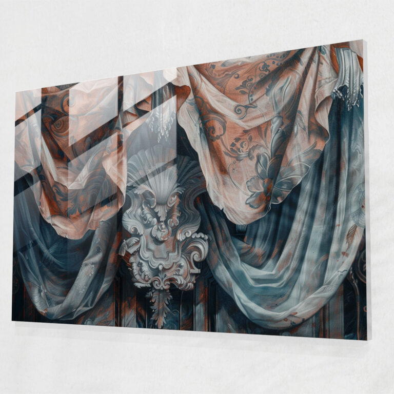 Barok Tarzı Resim Modern Sanat - Kanvas Tablo Cam Duvar Sanatı Duvar Dekorasyonu Ev Dekorasyonu