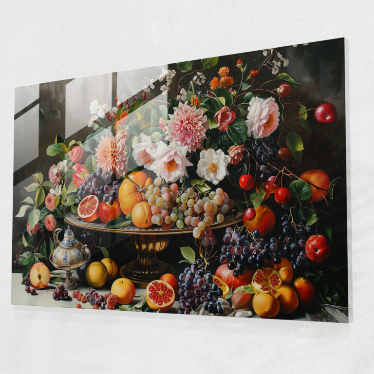 Barok Tarzı Resim Ev Dekorasyonu - Barok Modern Sanat Cam Tablo Cam Sanatı