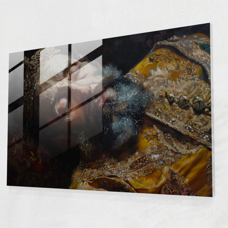 Barok Tarzı Resim Cam Tablosu - Barok Modern Sanat Ev Dekorasyonu Duvar Dekorasyonu