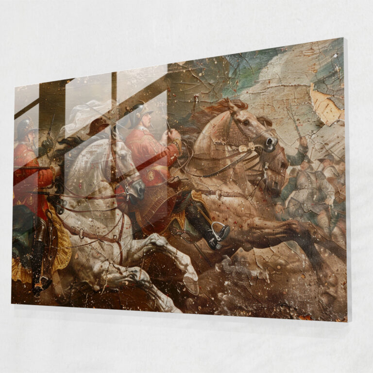 Barok Tarzı Resim Modern Sanat - Barok Modern Sanat Cam Tablo Cam Duvar Sanatı
