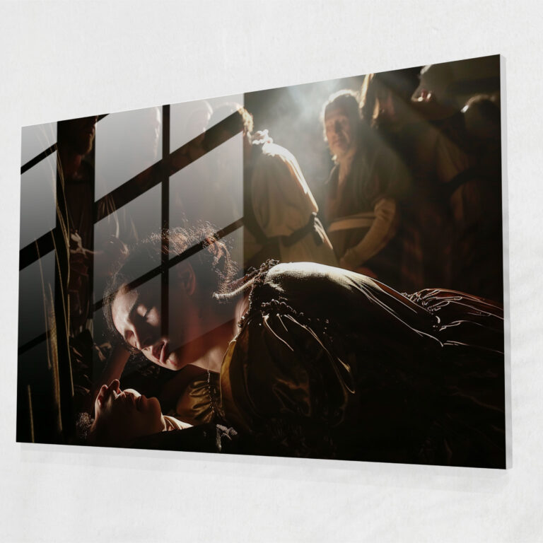 Caravaggio Tarzı Ev Dekorasyonu - Caravaggio Duvar Dekorasyonu Ev Dekorasyonu Cam Tablo