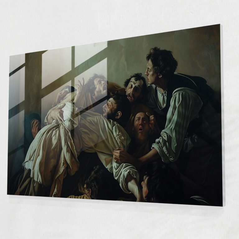 Caravaggio Tarzı Cam Tablo Sanatı - Ev Dekorasyonu Modern Sanat