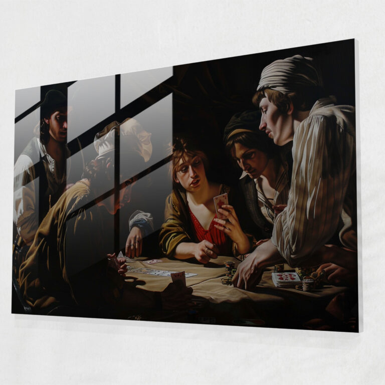 Caravaggio Tarzı Cam Tablo - Ev Dekorasyonu Caravaggio Tarzı