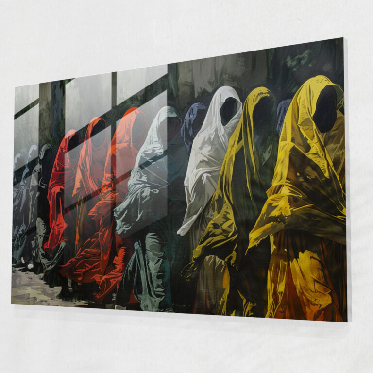 Caravaggio Tarzı Cam Tablo - Ev Dekorasyonu Cam Sanatı