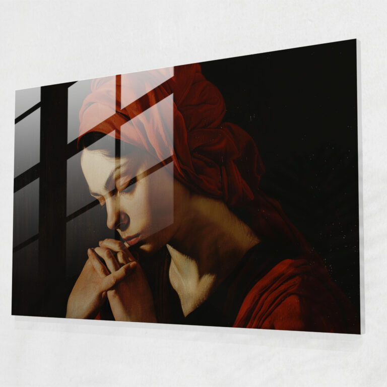 Caravaggio Stili Cam Sanatı - Modern Sanat Duvar Dekorasyonu