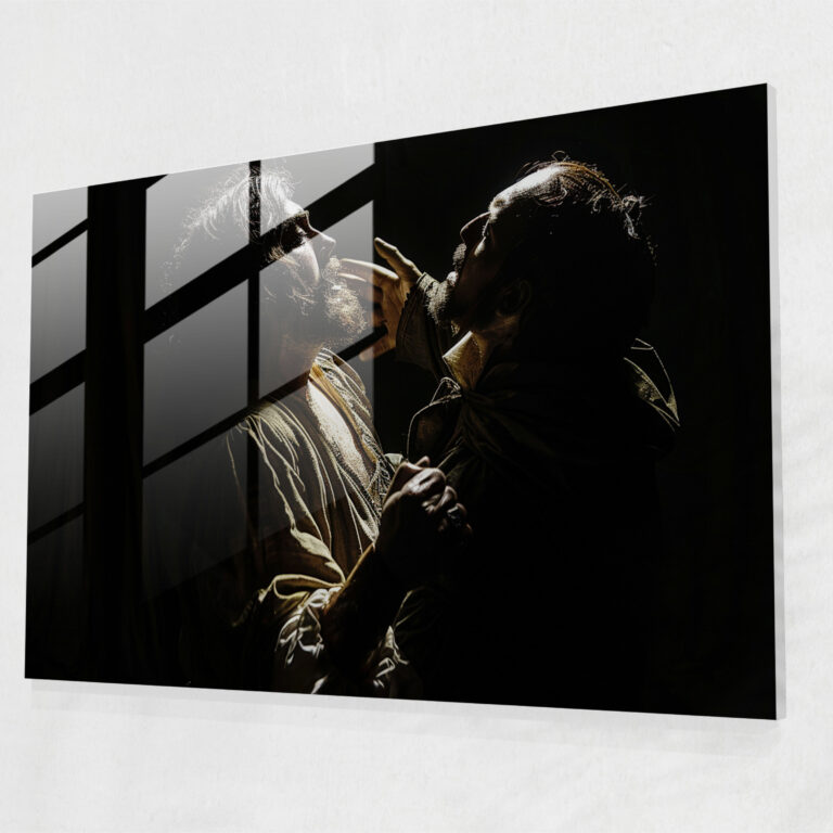 Caravaggio Tarzı Cam Duvar Sanatı - Ev Dekorasyonu için Caravaggio Tarzı Cam Duvar Sanatı